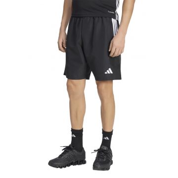 Pantaloni scurti cu buzunare cu fermoar pentru fotbal Trio - Alb/Negru