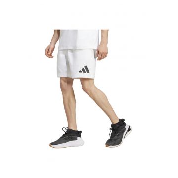 Pantaloni scurti sport - adidas - ZNE Shorts - trei straturi - alb - poliester-bumbac