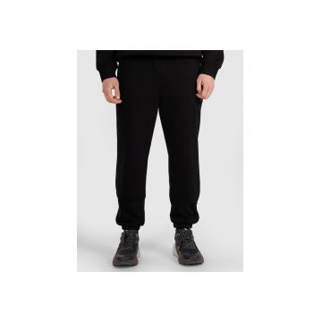 Pantaloni sport  negru - bumbac/poliester - croiala normala - 2 buzunare