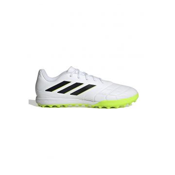 Pantofi cu insertie de piele - pentru fotbal Copa Pure - Negru/Alb optic