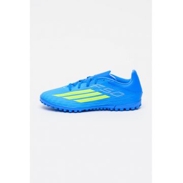 Pantofi F50 Club TF pentru fotbal - Verde lime/Albastru deschis