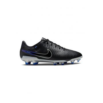 Pantofi Legend 10 Academy din piele ecologica pentru fotbal - Negru/Albastru royal