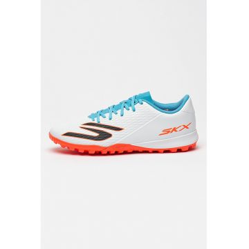 Pantofi low-cut Skx 2 Club pentru fotbal - Albastru prafuit/Portocaliu mandarina/Alb optic