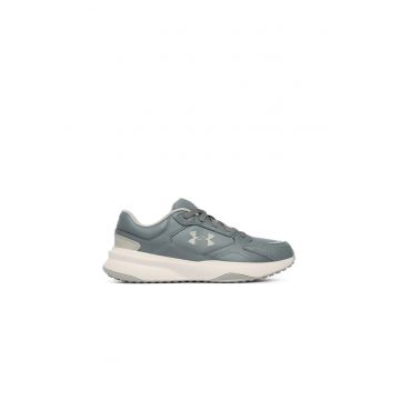 Pantofi sport barbati -  gri - piele naturala si textil