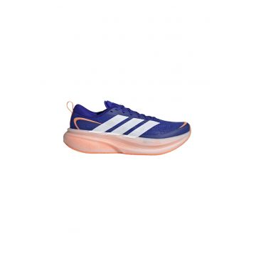 Pantofi Supernova Glide cu detalii reflectorizante - pentru alergare - Alb/Portocaliu/Albastru royal