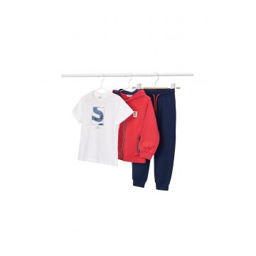 Set sportiv copii -  multicolor - bumbac - fermoar -
