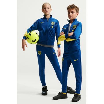 Trening cu tehnologie Dri-Fit - pentru fotbal F.C.Barcelona Strike Fourth - Albastru indigo/Verde lime