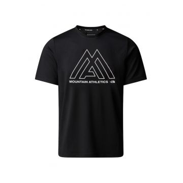Tricou cu decolteu la baza gatului pentru antrenament Mountain Athletics - Negru
