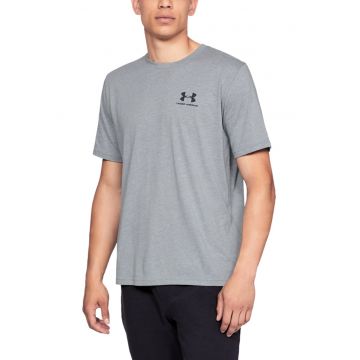 Tricou cu decolteu rotund - pentru fitness Sportstyle - Gri deschis