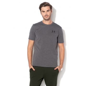 Tricou cu decolteu rotund - pentru fitness Sportstyle - Gri