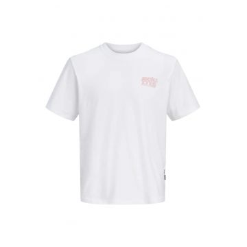 Tricou JACK &JONES Club Back Photo 60232 - Alb