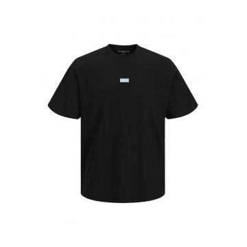 Tricou JACK &JONES Club Badge 60237 - Negru