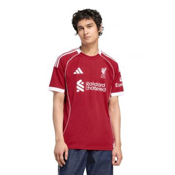 Tricou pentru fotbal Liverpool - Alb/Rosu inchis