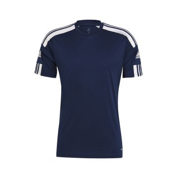 Tricou regular fit cu model logo pentru fotbal Squadra 21 - Alb/Bleumarin