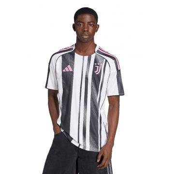 Tricou slim fit pentru fotbal Juventus - Alb/Negru/Roz pastel