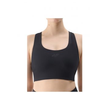 Bustiera sport dama RSS25USBAF152 - 4F - Poliester/Elastan - Negru