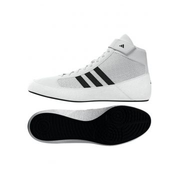 Ghete de lupte  piele ecologic - Alb/Negru