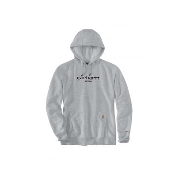 Hanorac barbati  bumbac gri logo -