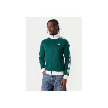 Hanorac sport barbati -  slim fit - verde - 52% bumbac - 48% poliester reciclat