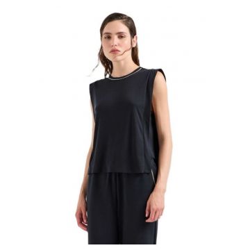Maiou dama  W TANK - Viscoza - Negrudwqf - Negru
