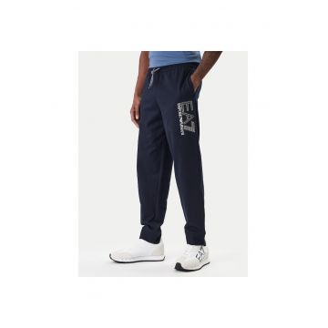 Pantaloni de trening barbati - din Bumbac - Bleumarin