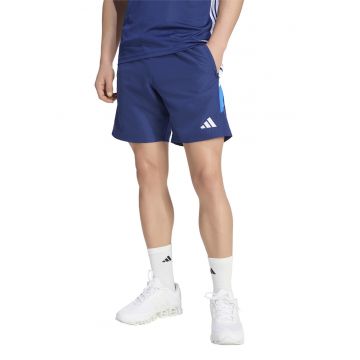 Pantaloni scurti cu buzunare cu fermoar pentru fotbal Trio - Albastru inchis
