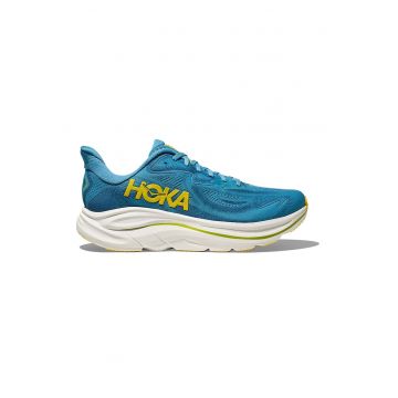 Pantofi Clifton 10 cu logo pentru alergare - Galben/Albastru