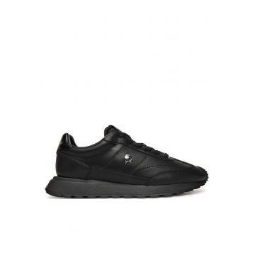 Pantofi sport barbati  alergare - piele naturala - negru
