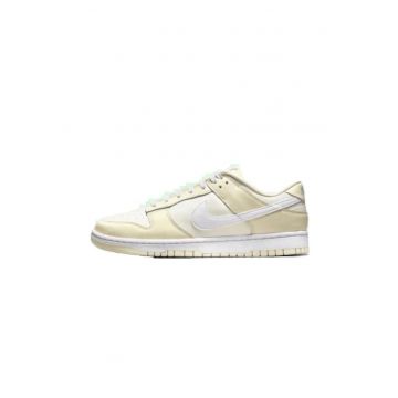 Pantofi sport barbati  Dunk Low - alb-galben - piele ecologica