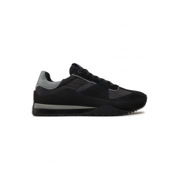 Pantofi sport  pentru Barbati - low top lace up mix - HM0HM01403-0GV - Negru - Negru