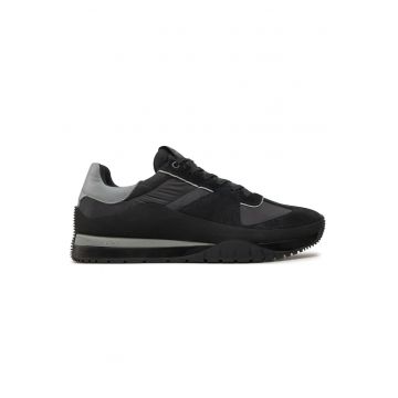 Pantofi sport  pentru Barbati - low top lace up mix - HM0HM01403-0GV - Negru - Negru