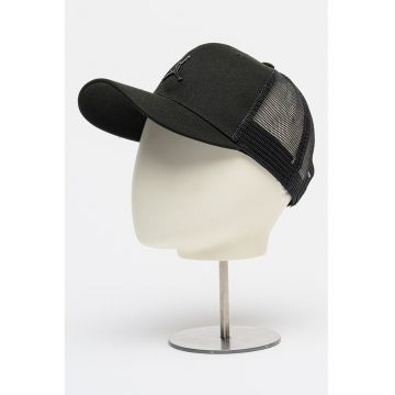 Sapca trucker cu logo - pentru baschet Jan Metal Jumpman - Negru stins