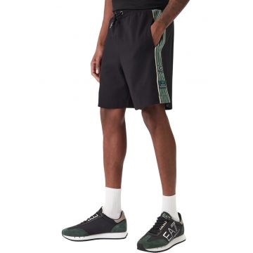 Short  EA7 Train Logo Series 61083 - Negru