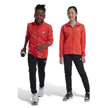 Trening cu fermoar si imprimeu logo supradimensionat Essentials - Negru/Coral