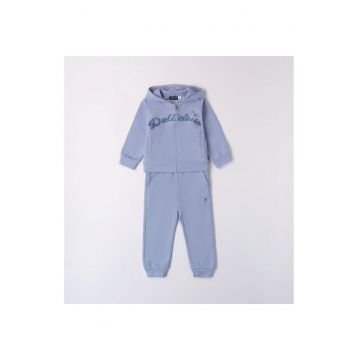 Trening cu imprimeu pentru fetite - 0.7200 - Bleu