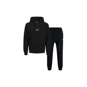 Trening JACK &JONES Soho Sweat Hood Set Mp 48919 - Negru