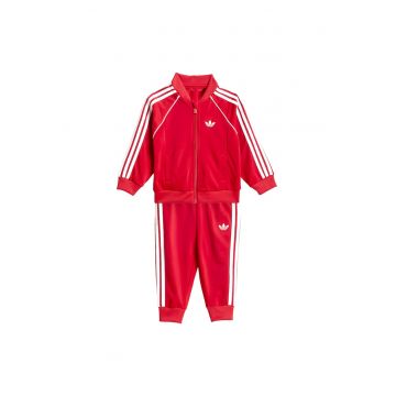 Trening unisex copii -  poliester reciclat - rosu - 44-62 CM