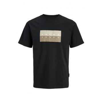 Tricou JACK &JONES Fusion Dots Print 59850 - Negru