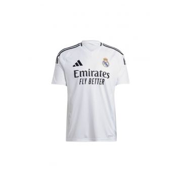 Tricou sport pentru barbati -  Poliester - Alb/Negru -