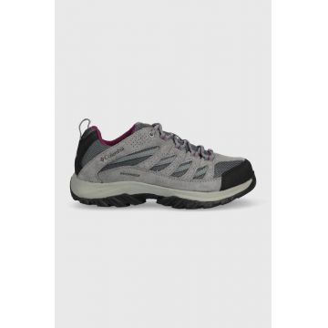Columbia pantofi Crestwood Waterproof femei, culoarea gri