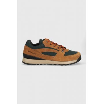 Columbia pantofi Wildone Navigate barbati, culoarea maro