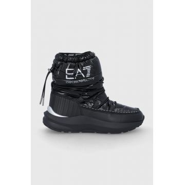 EA7 Emporio Armani cizme de iarna culoarea negru