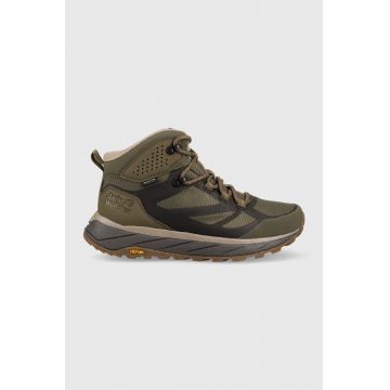 Jack Wolfskin pantofi Terraventure Texapore mid barbati, culoarea verde, izolat