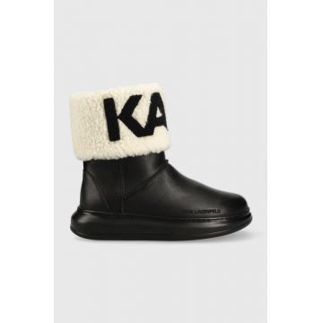 Karl Lagerfeld bocanci de piele Kapri Kosi , culoarea negru