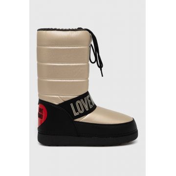 Love Moschino cizme de iarna culoarea auriu Love Moschino cizme de iarna culoarea auriu