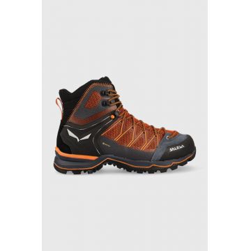 Salewa pantofi Mountain Trainer Lite Mid Gtx barbati, culoarea portocaliu