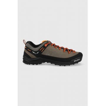 Salewa pantofi Wildfire Leather barbati, culoarea bej