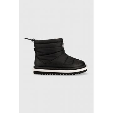 Tommy Jeans cizme de iarna Padded Tommy Jeans Wmns Boot , culoarea negru