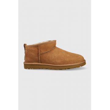 UGG cizme de zăpadă din piele întoarsă Classic Ultra Mini 1137391.CHE-CHE