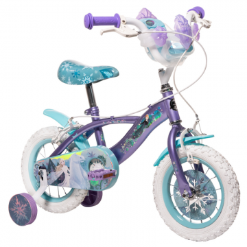 Bicicleta pentru copii 3-5 ani Huffy Frozen 12 inch cu roti ajutatoare